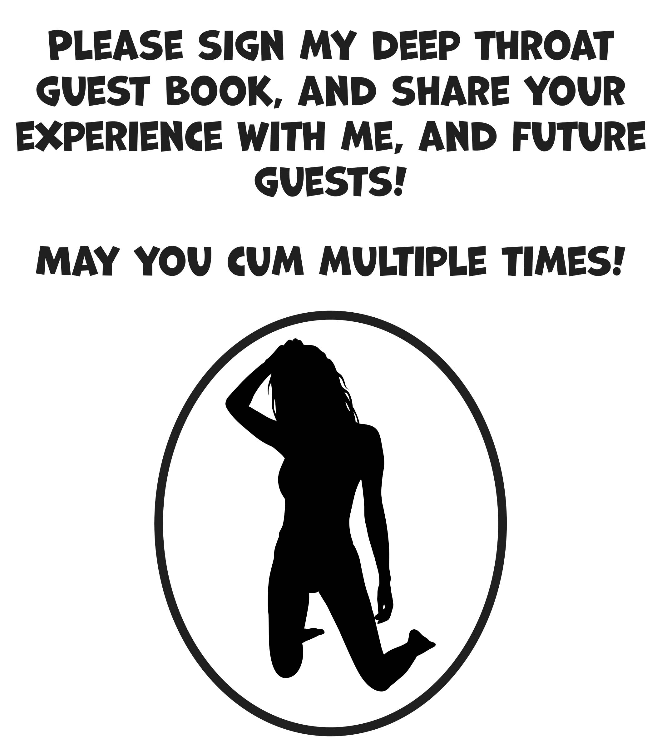 Deep Throat Guest Book Funny adult humor guest book to shock your guests Swingers Adventures Shop